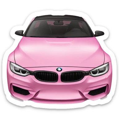 Pink bmw sticker