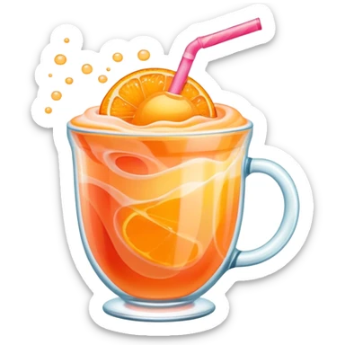 orange hawaiian punch and sherbet in a cup sticker