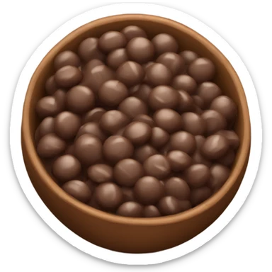 Bowl full of chocolate chips  sticker