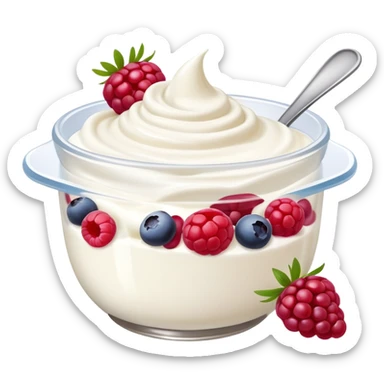Greek yogurt with fruit  sticker