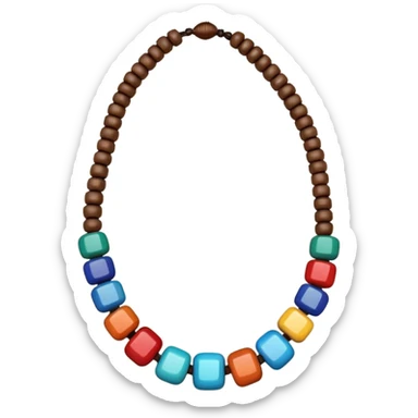 hippie necklace sticker