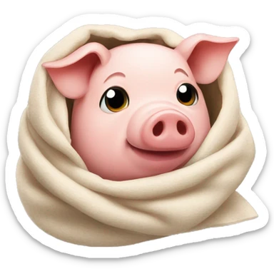 Pig in a blanket  sticker