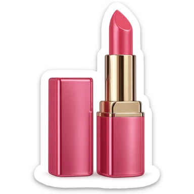 pink luxury lipstick case sticker