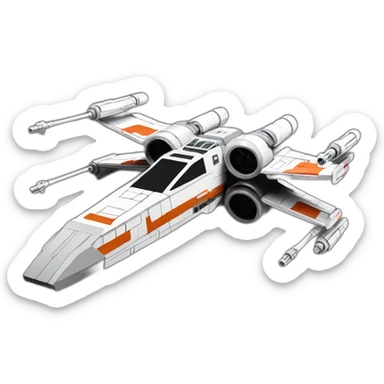 star wars x wing ship  sticker