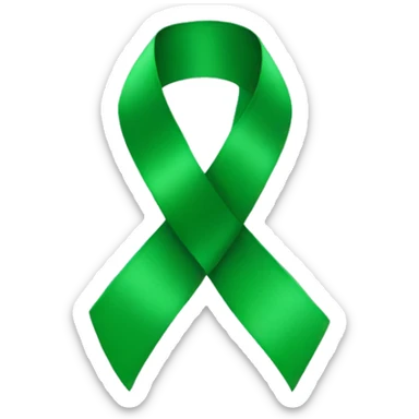 green ribbon  sticker
