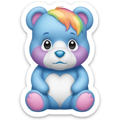 Care bear sad  sticker
