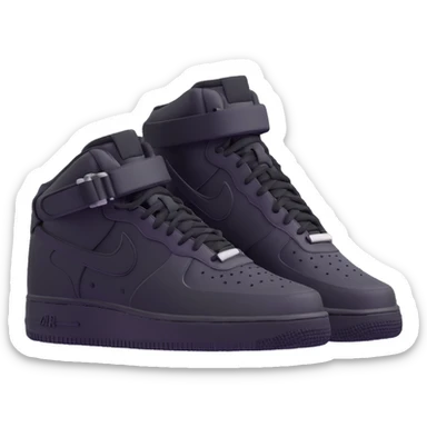 black Nike Air Force 1 shoes sticker