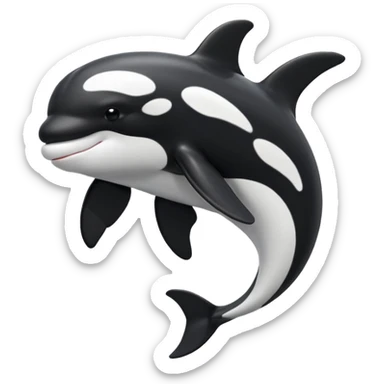 Orca without the eyes sticker