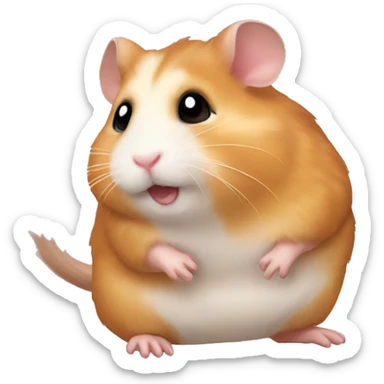 hamster i am just a girl sticker