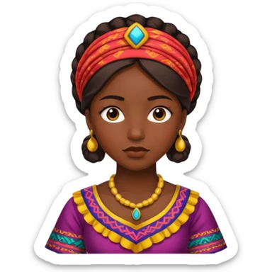 Girl congolise sticker