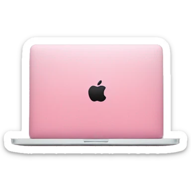 Pink MacBook  sticker