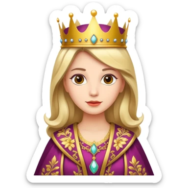 royal queen  sticker