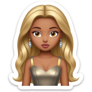 a pretty bratz dusky girl in a metri sticker