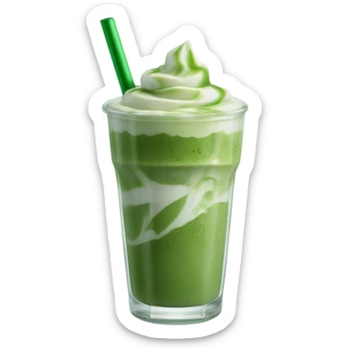 Ice matcha latte sticker