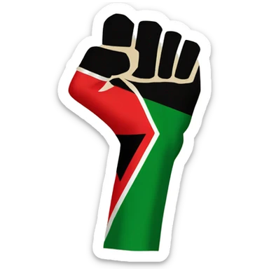 Black Power Fist and “Red and Black and Green Flag”  - Juneteenth - Freedom is NOT free ! sticker