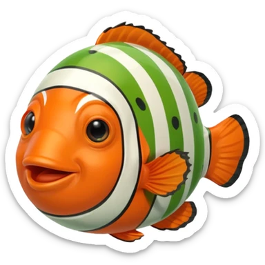 Ball of Goos with Clownfish  sticker