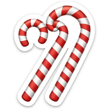 Candy cane single sticker