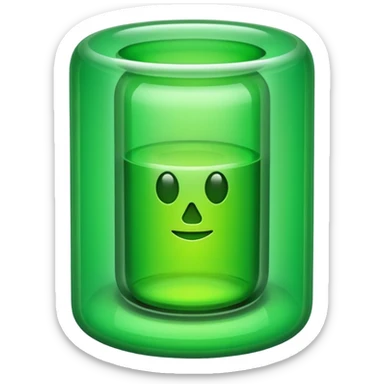Uranium like inside a tube that we see on tiktok, without the symbol thing, and no line thing, just tube and pure green sticker