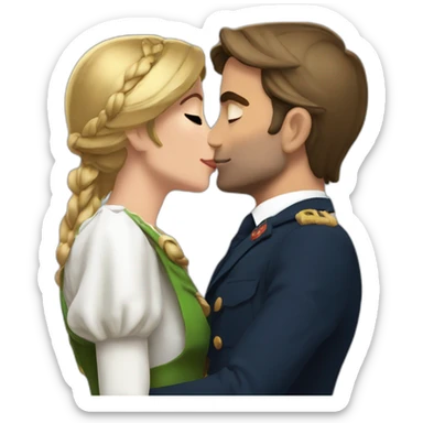 Link Kiss Macron sticker