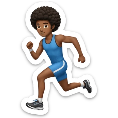 persona afroamericana canada de correr sticker
