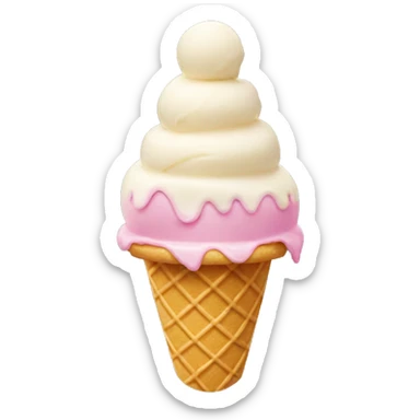 Chanel logo ice cream sticker