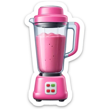 Pink smoothie blender  sticker