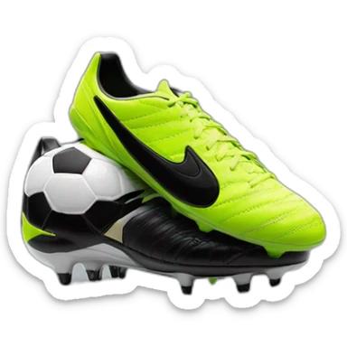 Soccer cleat tiempo black sticker