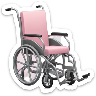 Pastel pink wheelchair sticker