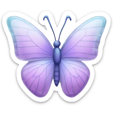 crystal butterfly sticker