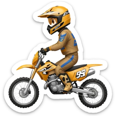 moto cross sticker