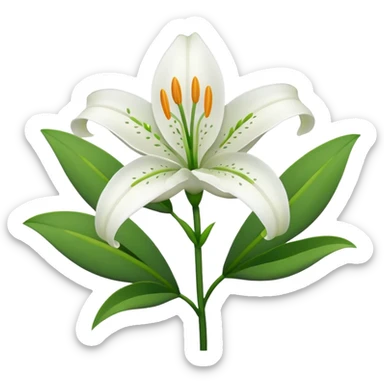 Lilies flower sticker