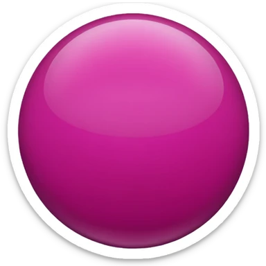 magenta color sphere,pnly sphere. sticker