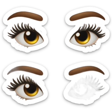 An eye twinkle With perfect eyelash sticker