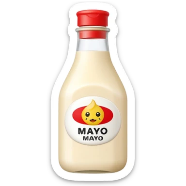 a bottle of japanese mayo sticker