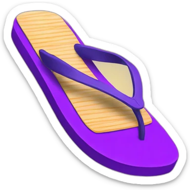 Indian purple flip flop sticker