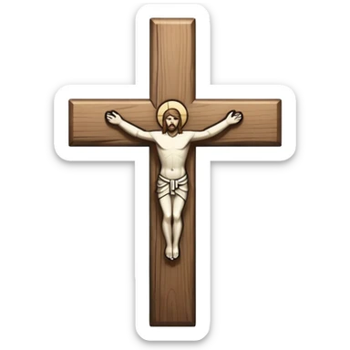 Create more catholic cross emojis more simple and clean but now Catholic  keep it black and white no crucifix  sticker