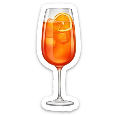 aperol spritz glass  sticker