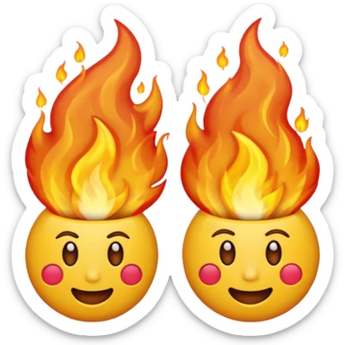 Emoji qui crache du feu en colère sticker
