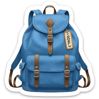 Blue backpack, Lost & Found Object. sticker