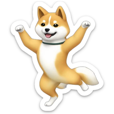 dancing-shibainu sticker