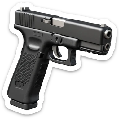 Glock 17 with an extended magazine sticker
