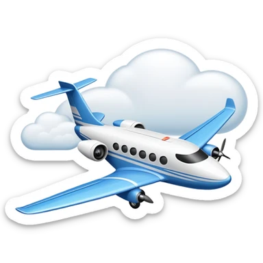An icon featuring a remote-controlled model airplane soaring through the sky and clouds, with a detailed transmitter in the foreground. The sky is clear with motion lines showing flight. Transparent background emphasizes the precision, creativity, and joy of aeromodelling as a sport. sticker