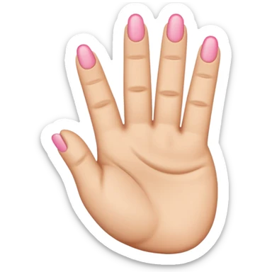 👉 make a emoji with that’s but have the middle finger an pinky also poke out but hide the thumb sticker