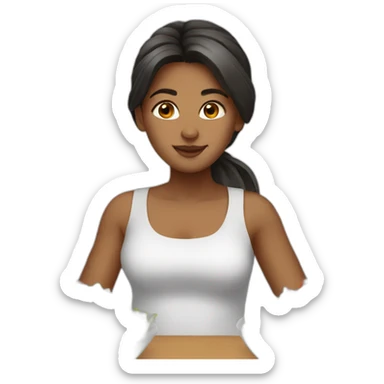 girl-greek salad sticker