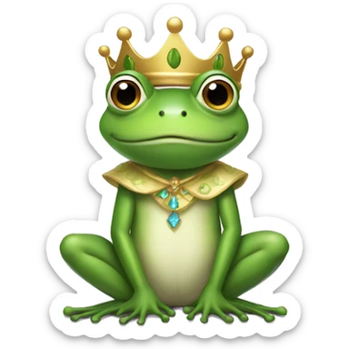 Frog princess  sticker
