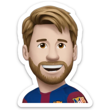 Messi Wining the d’orléanaise coup sticker