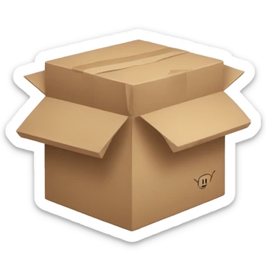 box with bodybilder arms sticker