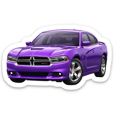 Dodge Charger Purple sticker