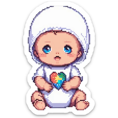 adorable baby sticker