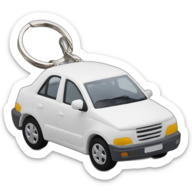 car keychain sticker